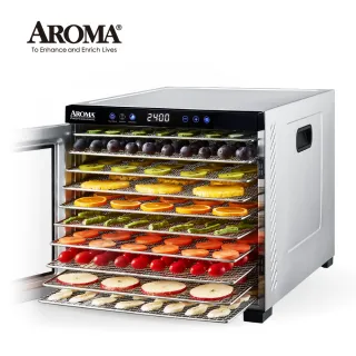 【美國 AROMA】紫外線全金屬十層溫控乾果機 AFD-925SDU