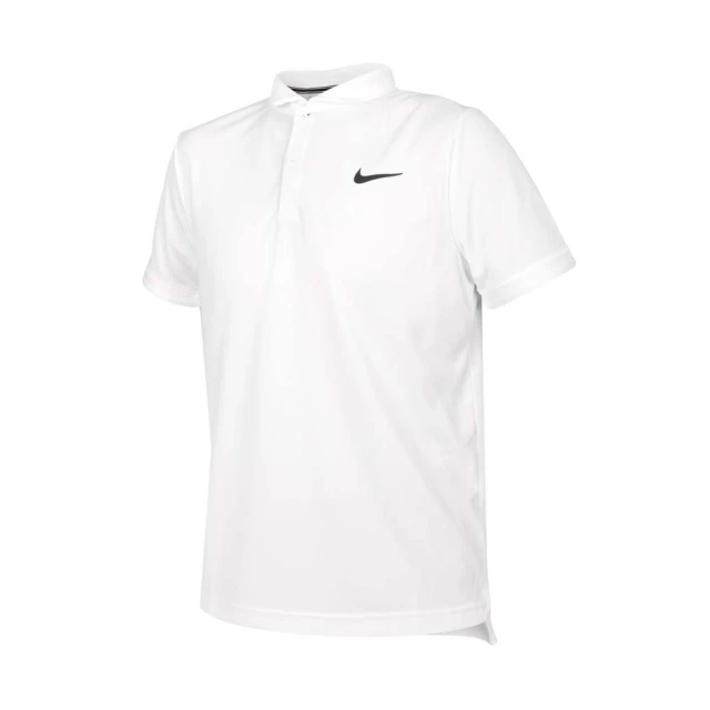 NIKE 耐吉【NIKE 耐吉】男短袖POLO衫-運動 休閒 上衣 高爾夫 網球 DRI-FIT 白黑(CW6851-100)