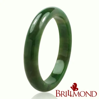 【BRILLMOND】天然和闐碧玉手鐲典藏頂級(12MM)