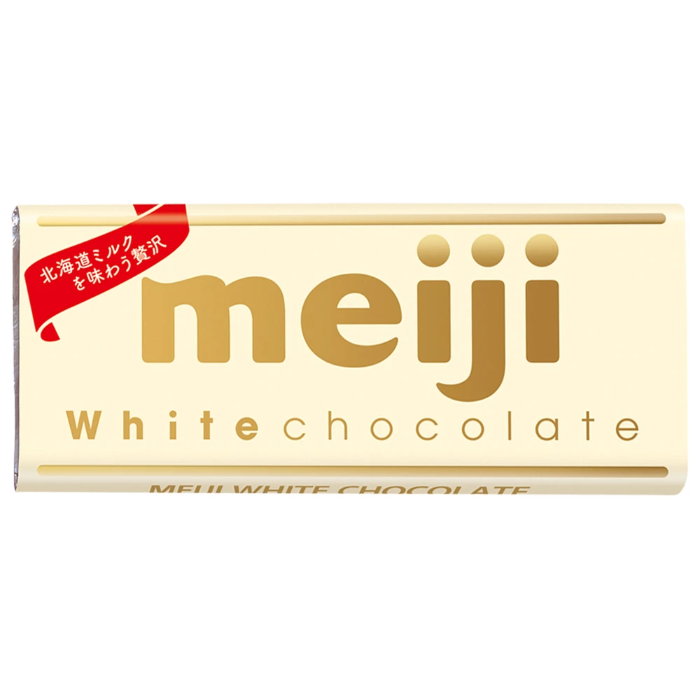 【Meiji 明治】即期品 代可可脂白巧克力片裝40g(2022/07/31)