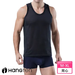 【Hang Ten】MIT纖維菱格背心.男內衣_HT-B11002(黑)