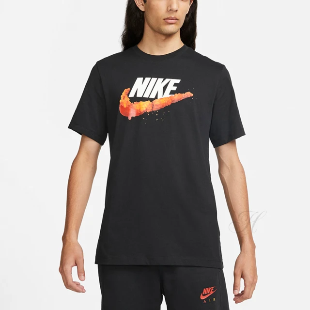 【NIKE 耐吉】上衣 男 短袖上衣 運動 AS M NSW CHICKEN SOLE FOOD TEE 黑 DM2280-010