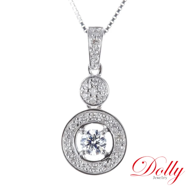 DOLLY【DOLLY】18K金 0.30克拉完美車工 鑽石項鍊(018)