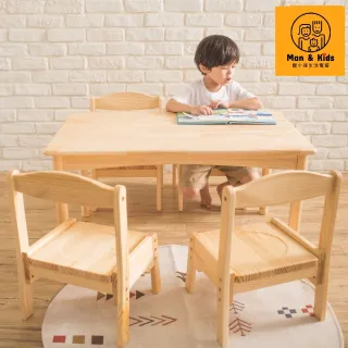 【Man & Kids 寵小孩生活家居】Fun心長大幼兒桌椅組（一桌二椅）(幼兒成長桌椅)
