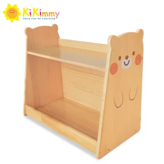 【kikimmy】小熊原木學習收納櫃(書櫃)