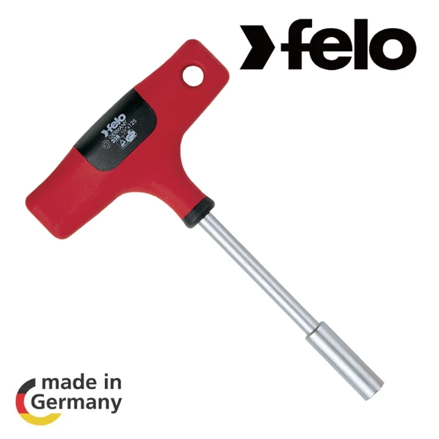 FELO【FELO】T型膠柄六角板手 起子頭接稈型6.3-125mm(33812580)