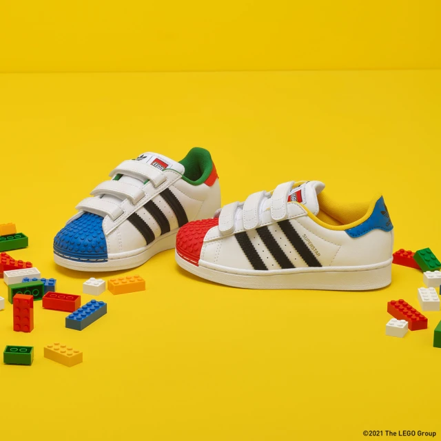 adidas 愛迪達【adidas官方旗艦館】LEGO X SUPERSTAR 經典鞋 男童/女童(H03963)