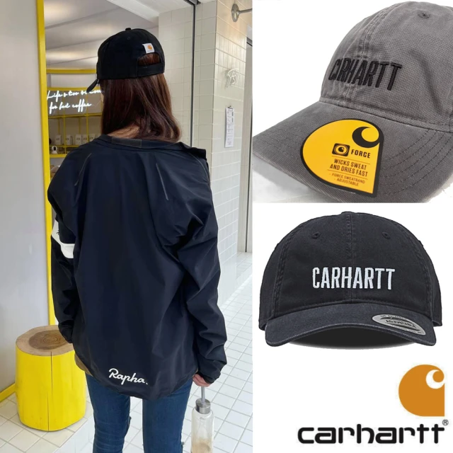 【carhartt】羅馬電繡字老帽 復古水洗棒球帽 西岸滑板(工裝情侶款)