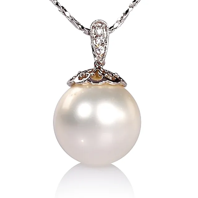【小樂珠寶】限量-超美南洋深海貝珍珠項鍊(超大8-12mm女人最愛款)