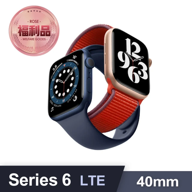 【Apple 蘋果】拆封新品 Watch Series 6 GPS+Cellular 鋁金屬 40mm(錶帶隨機出貨)