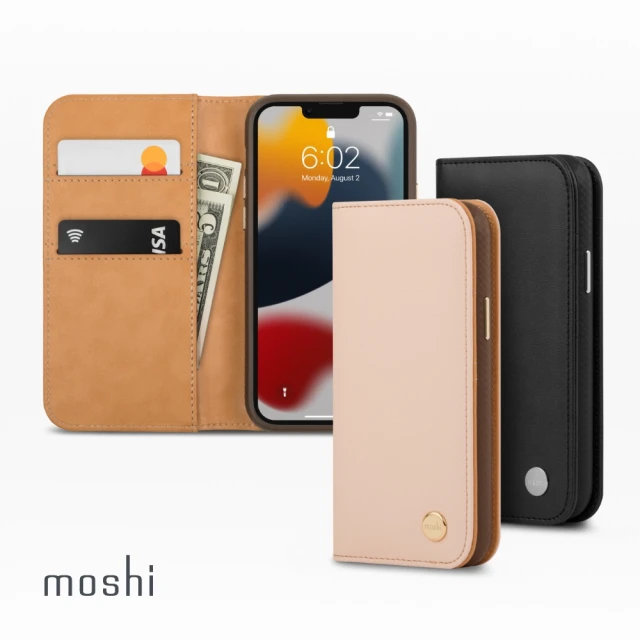 第03名 【moshi】iPhone 13 6.1吋 Overture 磁吸可拆式卡夾型皮套(iPhone 13)