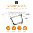 【Glasslock】寶寶副食品強化玻璃保鮮盒/分裝盒(方形210ml四入+矽膠匙)