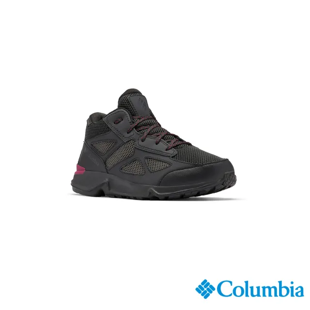 【Columbia 哥倫比亞】女款- Omni-Tech 防水中筒健走鞋-黑色(UBL51920BK / 防水.健走.輕量)