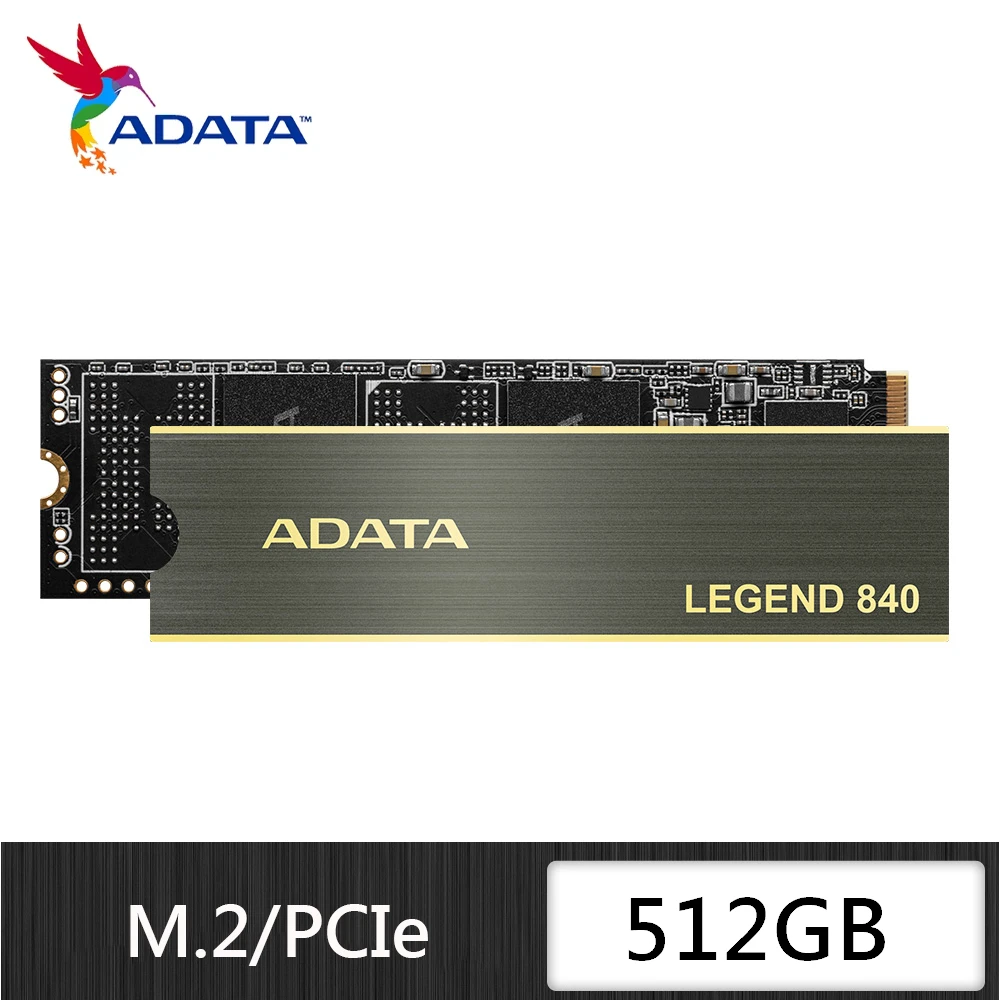 【ADATA 威剛】LEGEND 840 512G PCIe 4.0 M.2 SSD固態硬碟(讀：5000M/寫：3000M)
