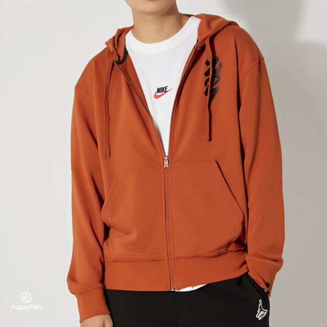 【NIKE 耐吉】AS M J Zion Hoodie 男款 橘色 運動 休閒 連帽 長袖 外套 DJ5870-246