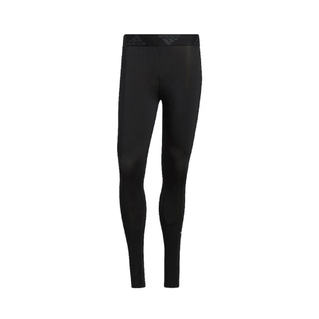 【adidas 愛迪達】緊身褲 TECHFIT Long Tights 男款 愛迪達 內搭 壓縮 彈力 透氣 黑 白(GM5036)