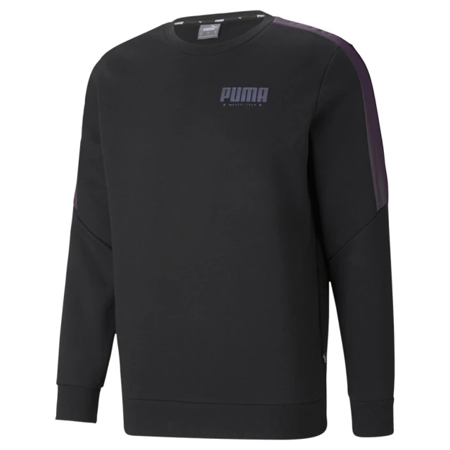 PUMA【PUMA】PUMA 基本系列CYBER圓領衫 圓領套頭衫 男 黑色(84817601)