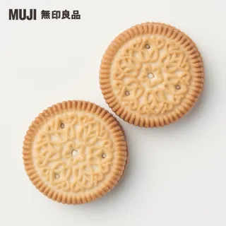 【MUJI 無印良品】夾心餅乾/香草奶油風味/80g