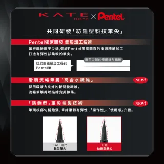 【KATE 凱婷】進化版持久液體眼線筆EX 2.0兩入組(眼線液)