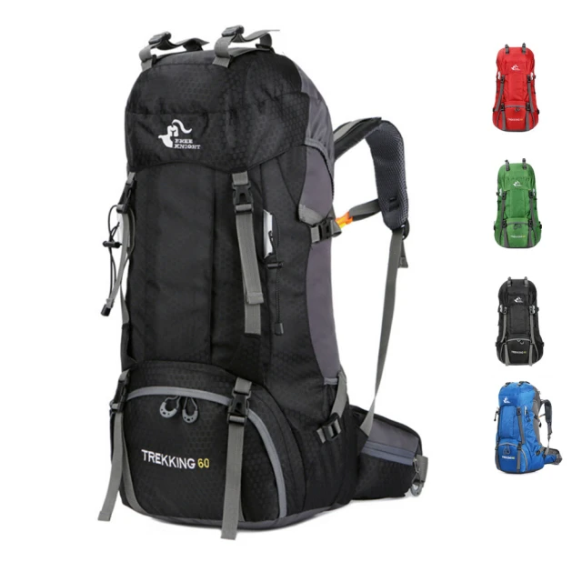 【PUSH!】戶外休閒用品雙肩60L背包自助行旅行背包登山包(送防雨罩U65)