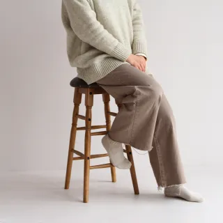【日本 ICHIBA】ICHIBA 3入一組-ICHIBA 自然系皮革座面高腳椅(高腳凳/吧台椅/椅凳/椅子/中島椅)