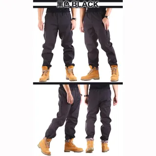 【YT shop】二件組-機能防風軟殼防潑水衝鋒褲 內刷絨 保暖 休閒長褲(三色)