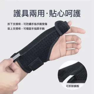 【XA】加強型鋼板支撐拇指護腕(手腕受傷、掌腕固定、護腕、拇指、腱鞘受傷、雙重防護、可自由組合拆卸)