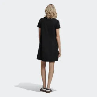 【adidas 愛迪達】洋裝 長版上衣 女上衣 連身 黑 Bellista Dress(GJ6564)