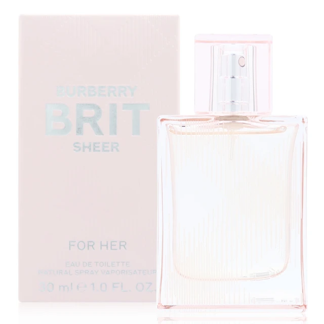 【BURBERRY 巴寶莉】BRIT SHEER 粉紅風格女性淡香水30ml(平行輸入)