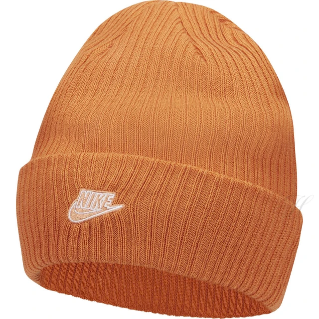 NIKE 耐吉【NIKE 耐吉】帽子 毛帽 保暖 運動 U NSW BEANIE FISHERMAN FUTURA 橘 DM8308-808