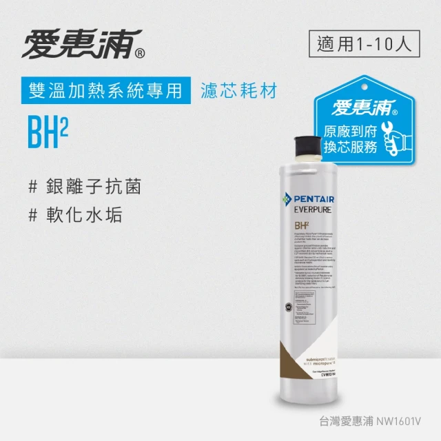 【EVERPURE 愛惠浦】BH2活性碳濾芯(到府更換)