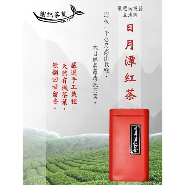 【Xie Ji 謝記茶葉】台灣日月潭紅茶經典外銷品牌茶葉150gx一罐(蜜香紅茶 台灣好茶 新鮮茶葉)