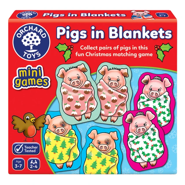 【Orchard Toys】可攜桌遊-小豬捲被被(Pigs in Blankets Mini Game)