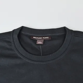 【Michael Kors】MICHAEL KORS字母LOGO棉質長袖T-Shirt(黑x紅字)