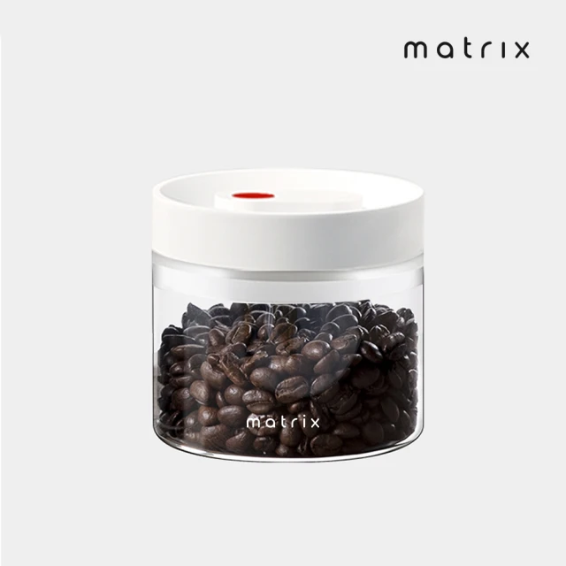 【Matrix】真空保鮮玻璃密封罐400ml(咖啡豆密封 不含雙酚A 防潮儲存罐 手動抽真空