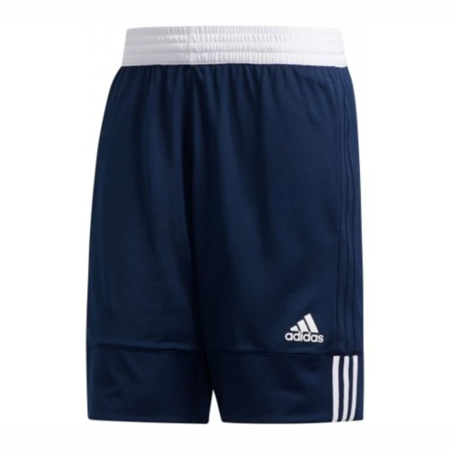 adidas 愛迪達【adidas 愛迪達】Adidas 3G Spee REV SHR 男 籃球褲 短褲 運動 訓練 雙面穿 透氣 深藍 白(DY6602)