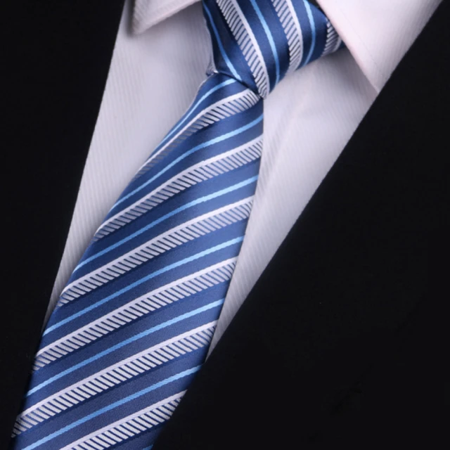【拉福】領帶寬版8cm拉鍊領帶杰碼藍斜伸士(多色)