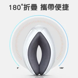 【AUX】3D氣囊震動熱敷揉捏音樂按摩眼罩 智能眼部按摩儀(USB充電/5檔按摩/摺疊收納設計)