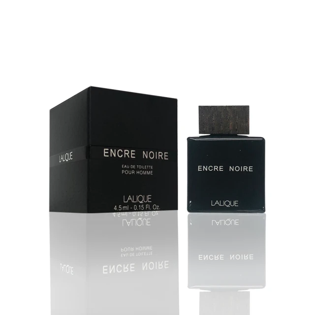 【LALIQUE 萊儷】ENCRE NOIRE 黑澤男性淡香水 4.5ml(平輸正品)