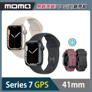 【Apple 蘋果】Apple Watch S7 GPS 41mm ★UGA(U)舒適錶帶組