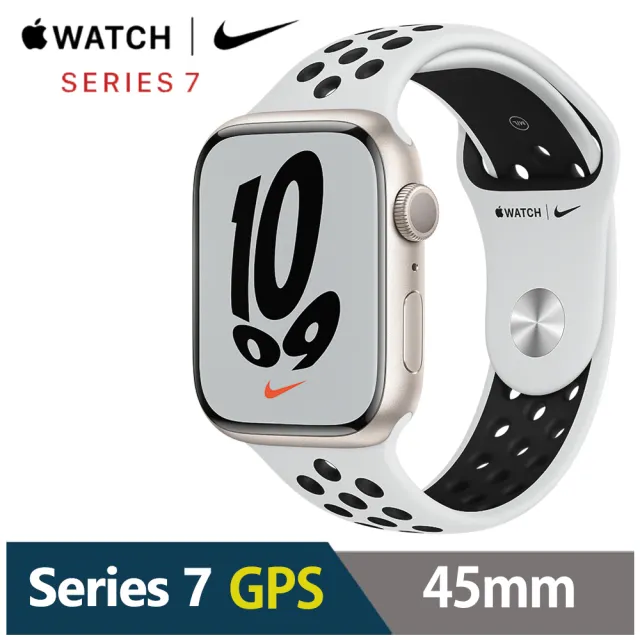 金屬錶帶超值組★【Apple 蘋果】Apple Watch S7 GPS 45mm(鋁金屬錶殼搭配運動型錶帶)