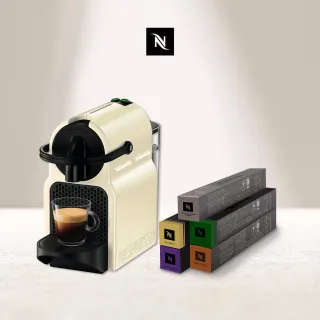 【Nespresso】膠囊咖啡機 Inissia(義式咖啡館50顆組)