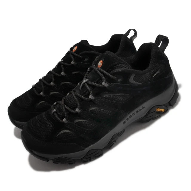 【MERRELL】戶外鞋 Moab 3 GTX 防水 運動 男鞋 登山 越野 避震 支撐 耐磨 黃金大底 黑 灰(ML036253)