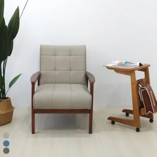 【BN-Home】David大衛北歐摩登貓抓皮單人沙發(單人沙發/休閒椅/實木沙發)
