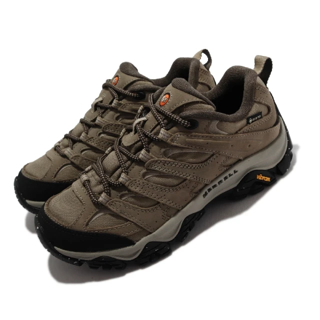 【MERRELL】戶外鞋 Moab 3 Smooth GTX 女鞋 登山 越野 避震 支撐 耐磨 黃金大底 棕黑(ML036436)