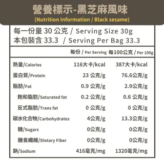 【True Terral 蔬特羅】愛舒彼 ISO PEA 豌豆分離蛋白 1公斤(黑芝麻 全素)