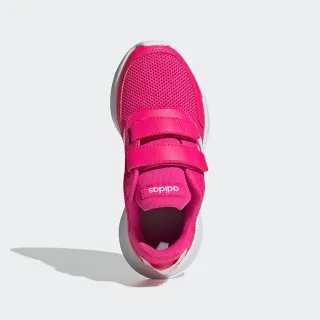 【adidas 愛迪達】運動鞋 休閒鞋 童鞋 魔鬼氈 粉 TENSAUR RUN C(EG4145)
