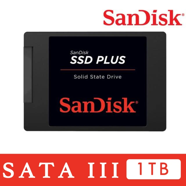 【SanDisk 晟碟】進化版 SSD Plus 1TB 2.5吋SATAIII固態硬碟(G27)