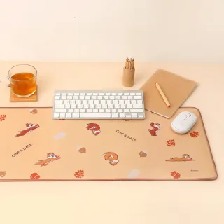【Disney 迪士尼】軟性桌墊(防潑水大型滑鼠墊 長型電腦桌墊 三眼怪 史迪奇 小熊維尼 奇奇蒂蒂)