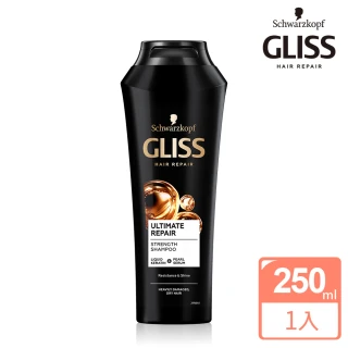 【Schwarzkopf 施華蔻】Gliss黑珍珠極致賦活修護洗髮乳250ml
